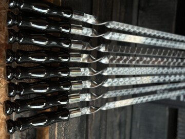 Шампур для люля-кебаб Graphite из нержавеющей стали 730х20х3мм
